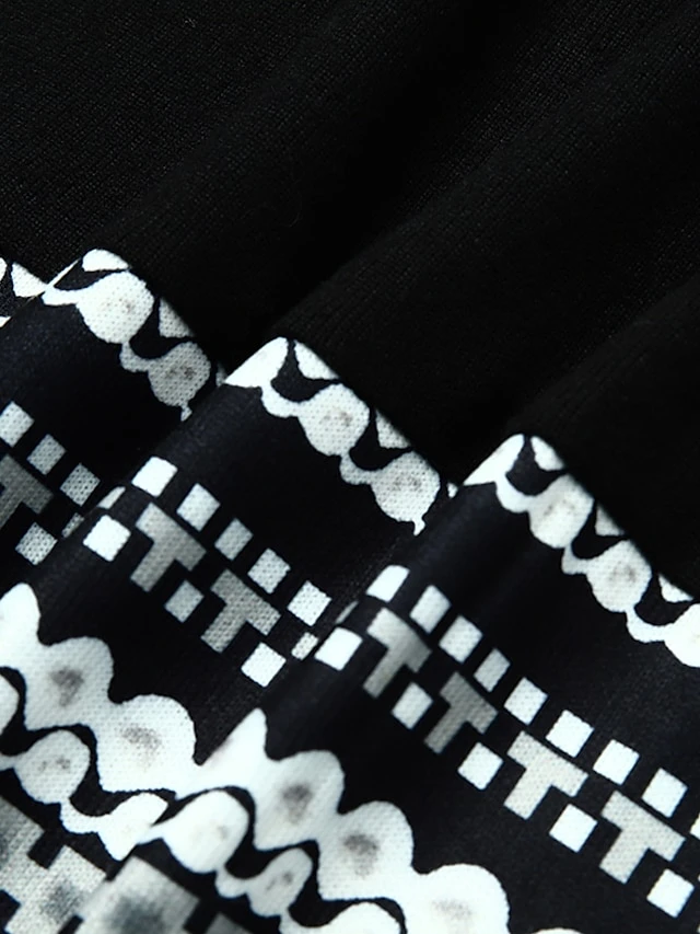 Women‘s Casual Dress Shift Dress Short Mini Dress White Black Gray Wine Long Sleeve Polka Dot Color Block Geometric Print Fall Winter Crew Neck Casual Modern 2023 S M L XL XXL 3XL 10 Women‘s Casual Dress Shift Dress Short Mini Dress White Black Gray Wine Long Sleeve Polka Dot Color Block Geometric Print Fall Winter Crew Neck Casual Modern 2023 S M L XL XXL 3XL - Image 8