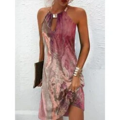 Women's Casual Dress Summer Dress Halter Neck Dress Graphic Marble Print Print Halter Mini Dress Fashion Modern Daily Holiday Sleeveless Loose Fit Pink Blue Green Summer Spring S M L XL XXL 17 Women's Casual Dress Summer Dress Halter Neck Dress Graphic Marble Print Print Halter Mini Dress Fashion Modern Daily Holiday Sleeveless Loose Fit Pink Blue Green Summer Spring S M L XL XXL -BONIU Clothing Shop bhdmpx1679983017226