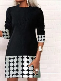 Women‘s Casual Dress Shift Dress Short Mini Dress White Black Gray Wine Long Sleeve Polka Dot Color Block Geometric Print Fall Winter Crew Neck Casual Modern 2023 S M L XL XXL 3XL 15 Women‘s Casual Dress Shift Dress Short Mini Dress White Black Gray Wine Long Sleeve Polka Dot Color Block Geometric Print Fall Winter Crew Neck Casual Modern 2023 S M L XL XXL 3XL -BONIU Clothing Shop dadjaf1660818737063