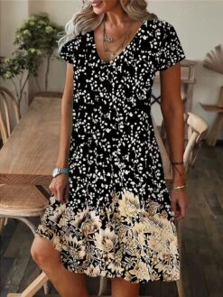 Women's Casual Dress Summer Dress Print Dress Floral Print V Neck Midi Dress Active Fashion Outdoor Daily Short Sleeve Regular Fit Yellow Pink Blue Summer Spring S M L XL XXL 9 Women's Casual Dress Summer Dress Print Dress Floral Print V Neck Midi Dress Active Fashion Outdoor Daily Short Sleeve Regular Fit Yellow Pink Blue Summer Spring S M L XL XXL -BONIU Clothing Shop otkdhi1686919823399
