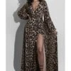 Women's Long Dress Maxi Dress Brown Long Sleeve Leopard Print Fall V Neck Winter Dress Fall Dress S M L XL XXL 2 Women's Long Dress Maxi Dress Brown Long Sleeve Leopard Print Fall V Neck Winter Dress Fall Dress S M L XL XXL -BONIU Clothing Shop tsrllf1617178338287