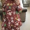 Women's Casual Dress Christmas Dress A Line Dress Animal Floral Print Crew Neck Mini Dress Fashion Ugly Outdoor Christmas Long Sleeve Regular Fit Black Yellow Red Fall Winter S M L XL XXL -BONIU Clothing Shop untffv1695888610265