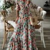 Women's Casual Dress Swing Dress Long Dress Maxi Dress Blue Half Sleeve Floral Lace Up Summer Spring Autumn V Neck Weekend Loose Fit 2023 S M L XL XXL 1 Women's Casual Dress Swing Dress Long Dress Maxi Dress Blue Half Sleeve Floral Lace Up Summer Spring Autumn V Neck Weekend Loose Fit 2023 S M L XL XXL -BONIU Clothing Shop wvnjeg1650620815998