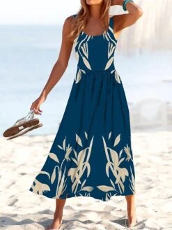 Women's Casual Dress Swing Dress A Line Dress Floral Ditsy Floral Print U Neck Midi Dress Active Fashion Outdoor Daily Sleeveless Regular Fit Wine Navy Blue Royal Blue Summer Spring S M L XL XXL 9 Women's Casual Dress Swing Dress A Line Dress Floral Ditsy Floral Print U Neck Midi Dress Active Fashion Outdoor Daily Sleeveless Regular Fit Wine Navy Blue Royal Blue Summer Spring S M L XL XXL -BONIU Clothing Shop xcxbhv1689676626536